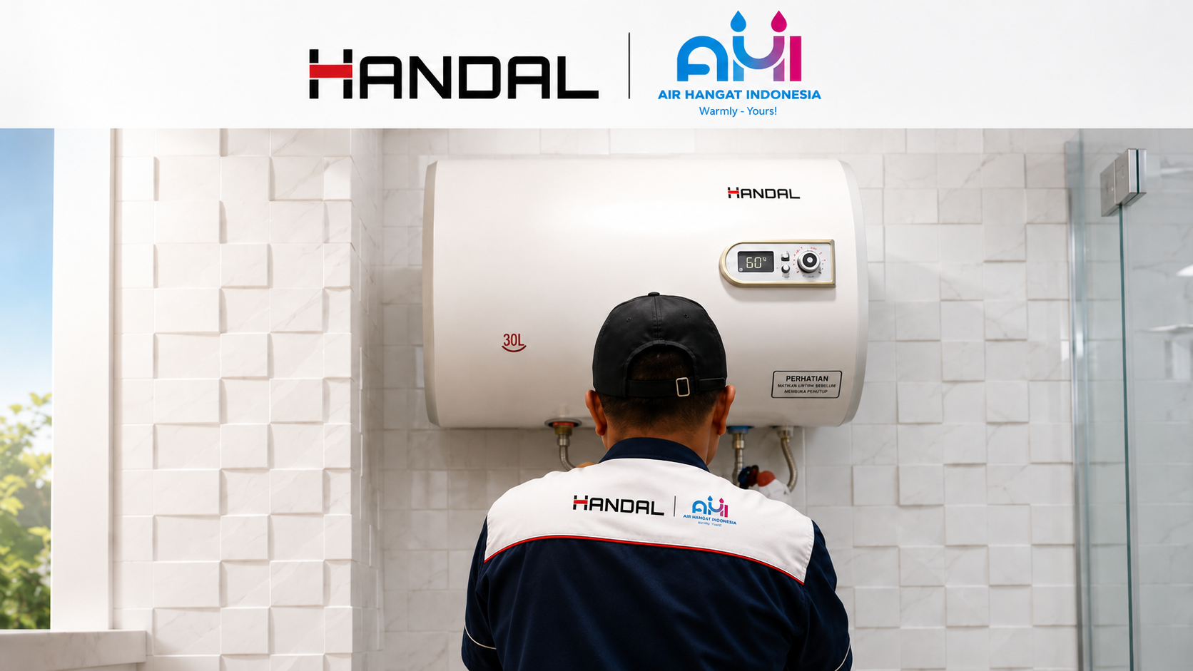 Hasil pemasangan pemanas air