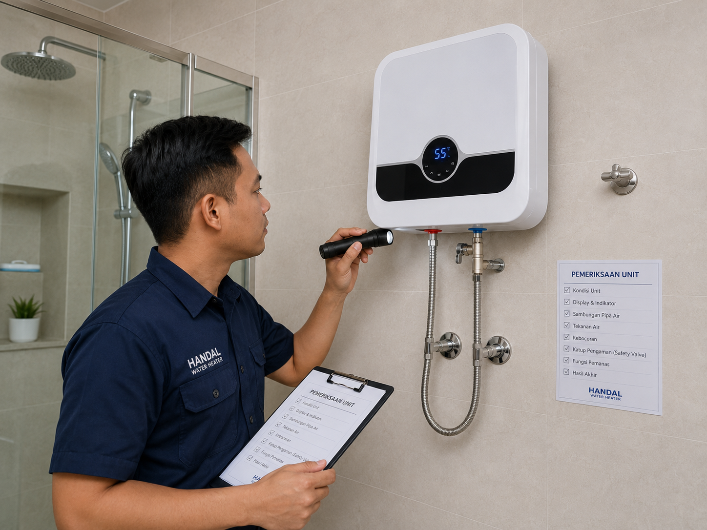 Pemeriksaan unit water heater