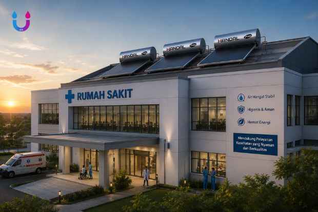 Solar Water Heater Rumah Sakit Memiliki Peran Penting untuk mendukung ketersediaan air hangat pada berbagai kebutuhan operasional fasilitas kesehatan