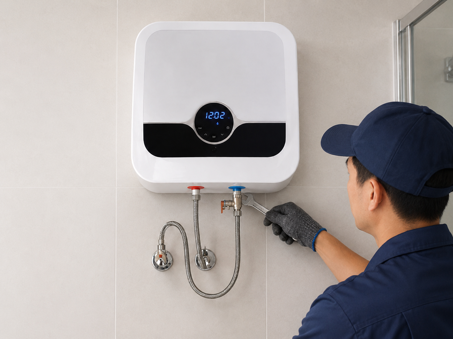 Proses instalasi water heater