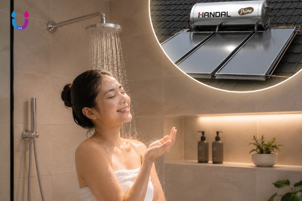 Water heater nyaman untuk pengalaman mandi yang lebih baik dengan sistem pemanas air modern yang menghadirkan air hangat stabil, aman, dan nyaman untuk seluruh keluarga